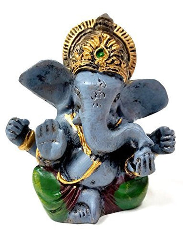 Tibetl Mini Statues of Lord Ganesha Ganesh Hindu Gods and Goddesses - Hinduism