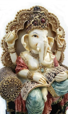 Rare #1 Lord Ganesh Ganesha Beautiful Statues Hindu Good Luck God - LIMITED EDITION