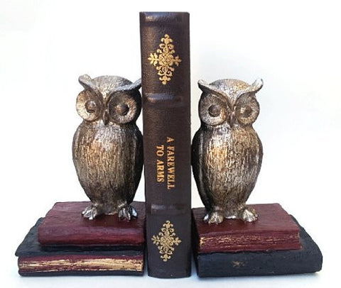 Wide Eyed Owl Bookends Pair - NOW 50% Off - Home Decoration Nice Book Ends