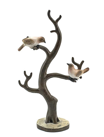 Bellaa 24308 Bird and Twig Tree Jewelry Holder 15" Tall Big  Wholesale Liquidation 4 Pcs. Case