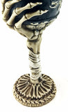 Bellaa 21022 Ossuary Style Skeletal Wine Goblet Bones