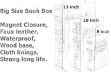 Bellaa 28106 Decorative Book Boxes Secret Storage Memory Antique Style Book Faux Set 3