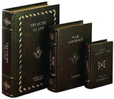 Bellaa 28182 Book Boxes War And Peace The Old Man and The Sea and A Farewell To Arms Set of 3