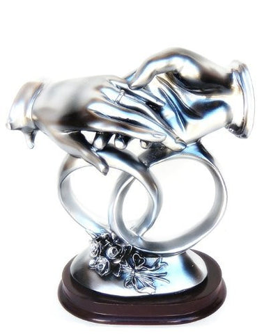 With This Ring Wedding Hand Statue "I Thee Wed" - Congratulation and Good Luck