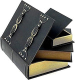 Bellaa 28212 Decorative Boxes Book Fake Secret Storage Set of 3