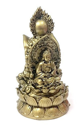 Trikaya Bronze Finished Tibet 3 Buddha Meditating Peace Harmony Statue Tri-kaya