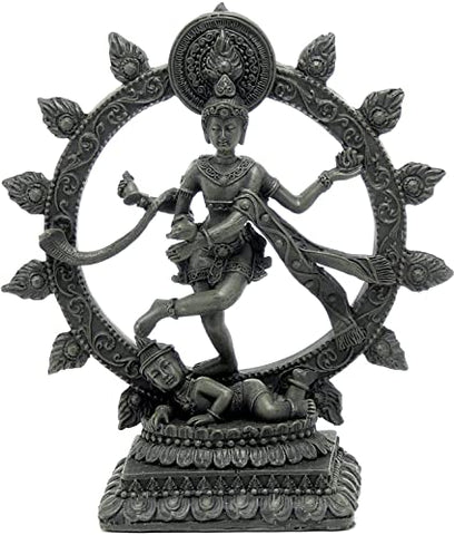 Bellaa 26973 Nataraja Dancing Statue Shiva Natraj Idol Figurine Divine Hindu God 6 Inch
