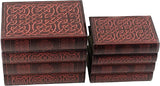 Bellaa 21213 Decorative Bookends Book Celtic Knot Wooden Keepsake Jewelry Box Secret Storage Hidden Compartment Set of 2