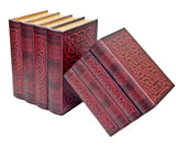 Bellaa 21213 Decorative Bookends Book Celtic Knot Wooden Keepsake Jewelry Box Secret Storage Hidden Compartment Set of 2